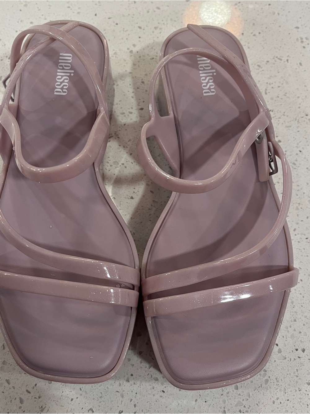 Melissa Women's Dusty Pink Jelly Strappy Sandals